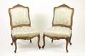 French Louis XV Style Walnut Side Chairs 19th C