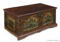Pennsylvania painted pine dower chest late 18th c