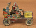 German Hans Eberl TaRaRaBum tin windup clown car