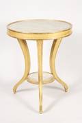 Gilt  Faux Marble Gueridon Table Dessin Fournir