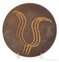 Pennsylvania redware plate 19th c