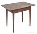 Pennsylvania walnut work table early 19th c