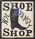 New York painted shoe trade sign 19th c