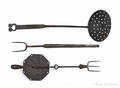 Three wrought iron utensils 19th c