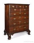Pennsylvania Chippendale walnut tall chest of drawers ca 1780