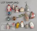 Group of German blown glass Christmas ornaments
