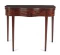 Pennsylvania or Maryland Hepplewhite mahogany card table ca 1800