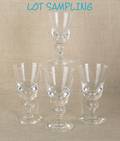 Set of twelve Steuben water goblets