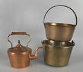 English copper tea kettle