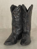 Continental metal sculpture of cowboy boots