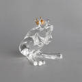Steuben glass frog