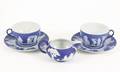 5 Piece Wedgwood Blue Jasperware Coffee Service