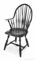 New England continuous arm Windsor chair ca 1790