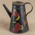 Tole coffeepot 19th c