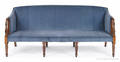 New England Sheraton mahogany sofa early 19th c