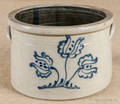 Pennsylvania stoneware cake crock 19th c