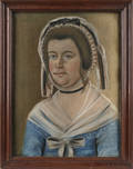 Pastel portrait of a woman
