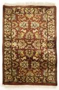 Hand Woven Kashan Throw Rug