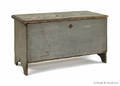 New England painted pine blanket chest