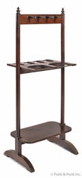 Regency mahogany boot rack