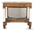 New York Classical mahogany marble top pier table