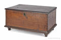 Pennsylvania walnut lockbox 19th c