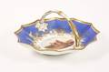 E 19th C Worcester Painted Porcelain Basket