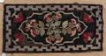 American hooked floral rug