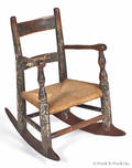 Pennsylvania painted childs ladderback rocker