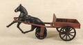 Carpenter cast iron horse drawn cart