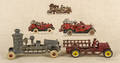 Five cast iron firerelated vehicles