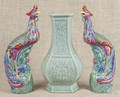 Pair of export porcelain cockerels