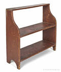 Pennsylvania painted pine bucket bench 19th c