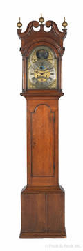 Delaware Queen Anne tall case clock ca 1750