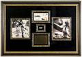 Framed Hindenberg Disaster Items w Burnt Piece