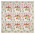 Appliqu eagle and star quilt late 19th c