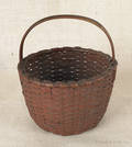 Splint oak basket 19th c