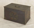 Pennsylvania painted poplar lock box early 19th c