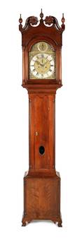 Chester County Pennsylvania Chippendale walnut tall case clock ca 1770