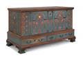 Berks County Pennsylvania painted pine dower chest ca 1800