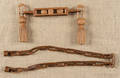 Two carved wood chain whimsies