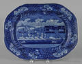 English Staffordshire transfer decorated platter