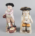 Two Staffordshire pearlware Toby jugs 19th c