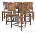Set of six Adirondack dining chairs