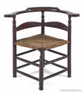 New England maple Queen Anne corner chair