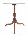 New England Federal birch candlestand