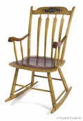 Bent rodback Windsor rocking chair