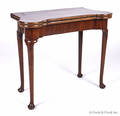 George II mahogany card table