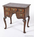 Childs Georgian style burl veneer dressing table