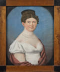 Pastel portrait of a woman